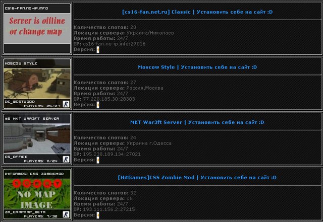 Мониторинг серверов кс 2. Мониторинг html.